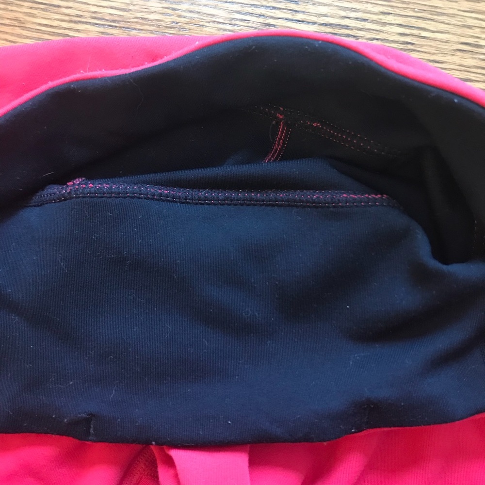 Reversible pink/black workout leggings with pocket - Picture 6 of 6